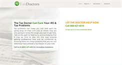 Desktop Screenshot of irstaxdoctors.com