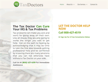 Tablet Screenshot of irstaxdoctors.com